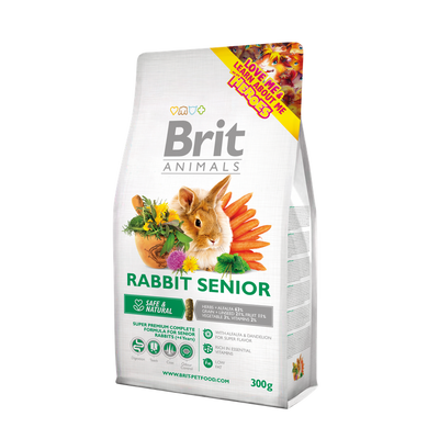 Brit Animals Rabbit Senior Complete - супер премиум пълноценна храна за възрастни зайци