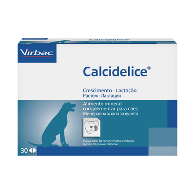 Virbac Calci Delice - хранителна добавка с калций и фосфор 30 табл