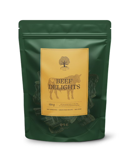 Essential Beef Delights - сушени ленти чисто телешко месо, 10 броя
