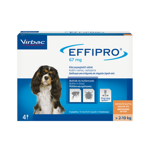 Virbac Effipro - обезпаразитяващи пипети за куче, 4 броя