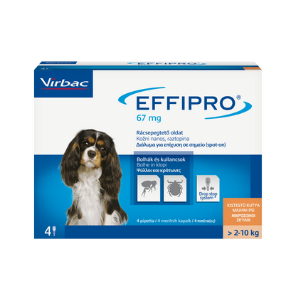 Virbac Effipro - обезпаразитяващи пипети за куче, 4 броя