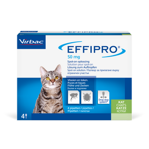Virbac Effipro - противопаразитни пипети за котки, 4 броя