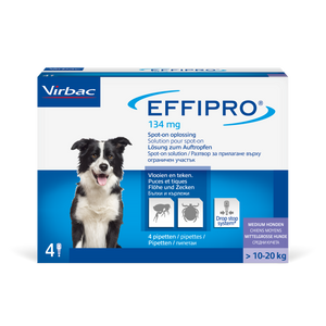 Virbac Effipro - обезпаразитяващи пипети за куче, 4 броя