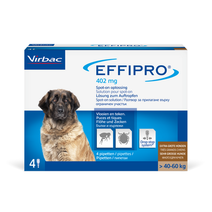 Virbac Effipro - обезпаразитяващи пипети за куче, 4 броя