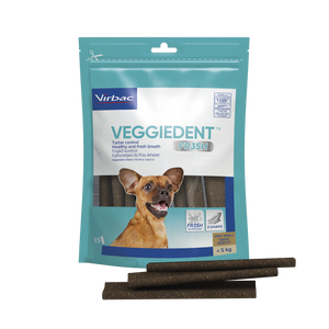 Virbac Veggiedent Fresh XS - дентални ламели за кучета до 5 кг, 15 броя