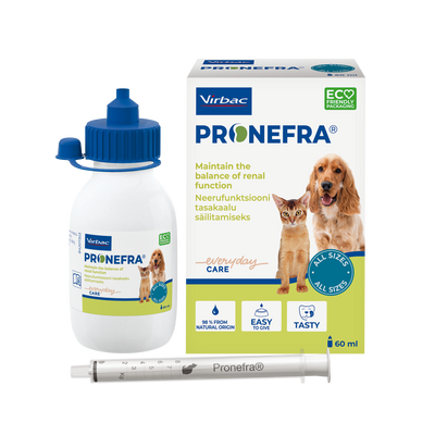 Virbac Pronefra - хранителна добавка в подкрепа на бъбречната функция 180 мл