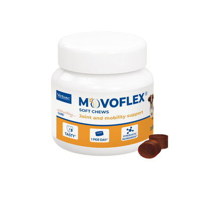 Virbac Movoflex L - хранителна добавка за здрави стави за кучета над 35 кг, 30 бр
