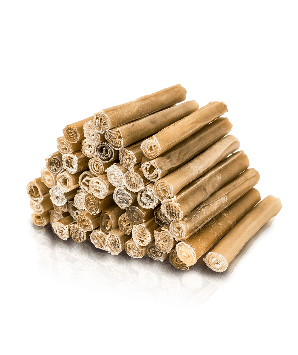 Essential Small Rolled Delights - пресована изсушена телешка кожа, 13 см/1.5 см, 10 бр.