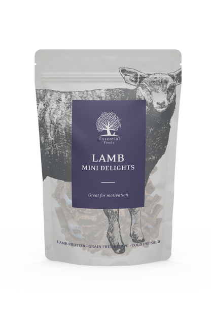 Essential Lamb Mini Delights grain free - деликатесно лакомство с агнешко месо, 100 грама