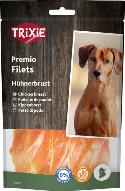 Trixie Premio Chicken Filets - деликатесно лакомство от пилешки филенца 100 гр