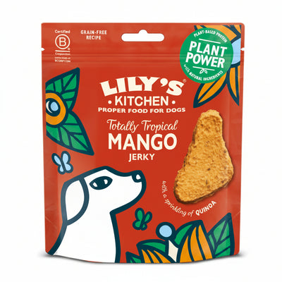 Lilys Kitchen Dog Plant Power Mango Jerky - сушено лакомство с манго 70 гр.