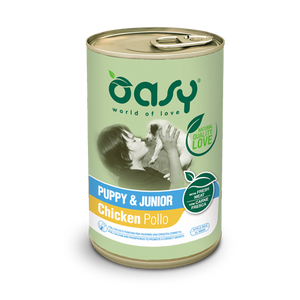 Oasy Pate Dog Puppy Chicken - пълноценна храна за кученца от всички породи на възраст до 12 месеца с пилешко месо 400 гр.