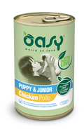 Oasy Pate Dog Puppy Chicken - пълноценна храна за кученца от всички породи на възраст до 12 месеца с пилешко месо 400 гр.