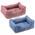Ferplast - Coccolo Soft - меко легло от плат  66 / 50 / 20 cm / синьо, червено /