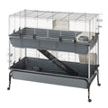 Ferplast Rabbit 120 Double - клетка с пълно оборудване за мини зайчета 118 / 58 / 117см.