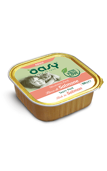 Oasy Tasty Pate Adult Salmon - пастет за възрастни котки със сьомга 100 гр.