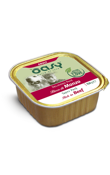Oasy Tasty Pate Adult Beef - пастет за възрастни кучета с говеждо месо 150 гр.