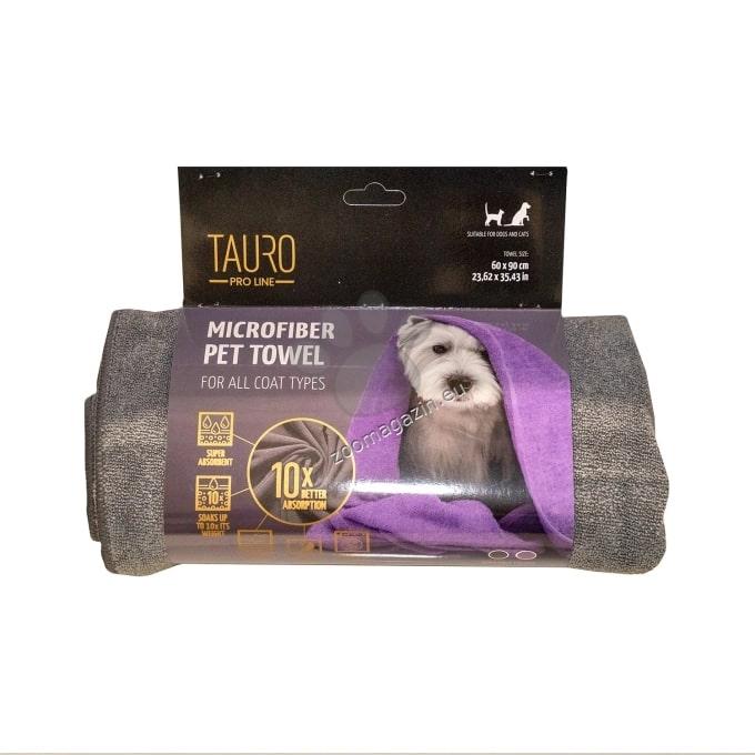 Tauro Pro Line Мicrofiber Тowel for Pets - микрофибърна кърпа за домашни любимци 60 / 90 см, сив