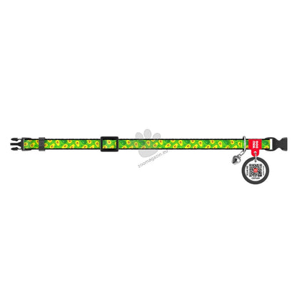Waudog Collar Avocado XL - нашийник с QR код за сигурност 37 / 58 см / 25 мм