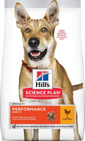 Hills Science Plan Adult Performance – с пилешко, пълноценна суха храна за кучета с повишени енергийни нужди на възраст над 1 година 12+2кг