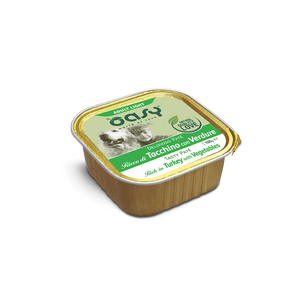 Oasy Tasty Pate Adult Turkey and Vegetables- пастет с ниско съдържание на мазнини за кучета в зряла възраст с пуешко месо и зеленчуци 150 гр.
