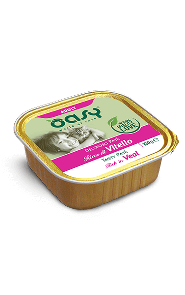 Oasy Tasty Pate Adult Veal - пастет за възрастни котки с телешко месо 100 гр.