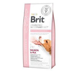 Brit VD Dog Hypoallergenic - хипоалергенна храна за кучета за намаляване на непоносимостта към съставки и хранителни вещества 12 кг