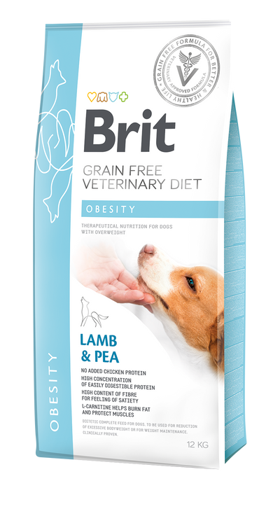Brit VD Dog Obesity - пълноценна храна за кучета за намаляване на наднорменото тегло 12 кг