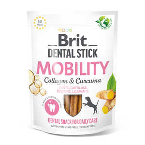 Brit Dental Stick Mobility with Curcuma and Collagen - дентални лакомства с куркума и колаген 7 бр