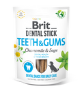 Brit Dental Stick Teeth and Gums with Chamomile and Sage - дентални лакомства с лайка и градински чай 7 бр