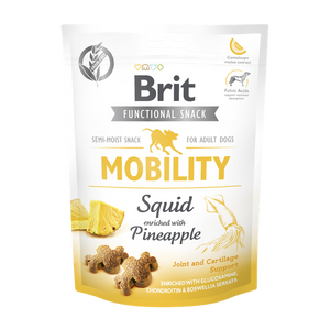 Brit Care Dog Functional Snack Mobility Squid - лакомство за стави и мобилност с калмари и ананас 150 гр