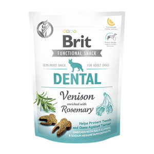 Brit Care Dog Functional Snack Dental Venison - дентално лакомство с еленско и розмарин 150 гр