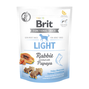 Brit Care Dog Functional Snack Light Rabbit - диетично лакомство със заек и папая 150 гр
