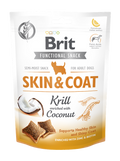 Brit Care Dog Functional Snack Skin and Coat Krill - лакомство за кожа и козина с ракообразни и кокос 150 гр