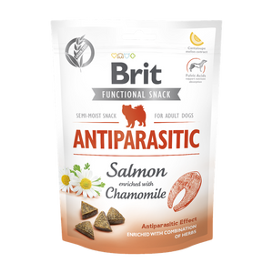 Brit Care Dog Functional Snack Antiparasitic Salmon - антипаразитно лакомство със сьомга и лайка 150 гр