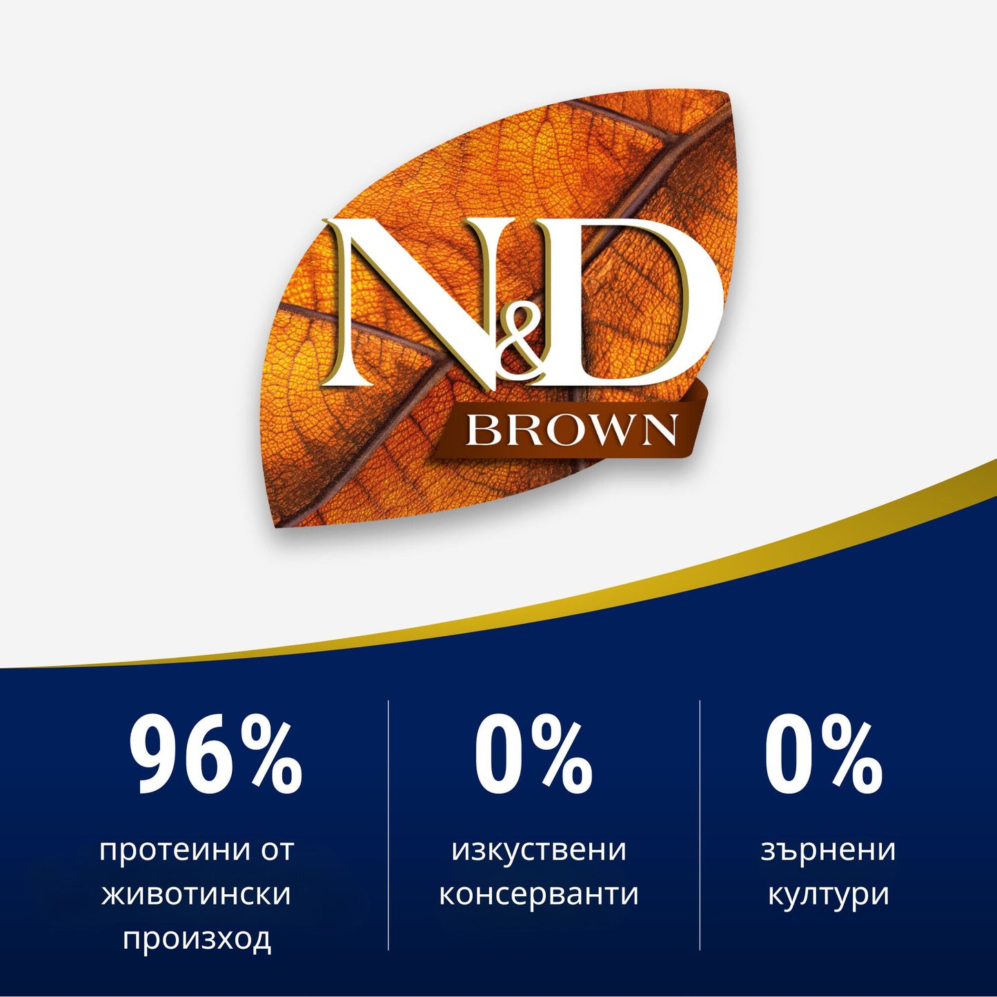 N&D Brown Dog Lamb, Spirulina and Carrot Mini Adult - пълноценна храна за кафяви кучета от дребни породи с агнешко, морков и спирулина 2 кг