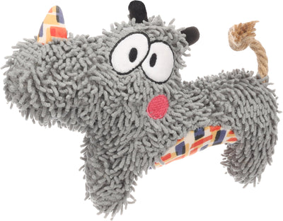 Flamingo Toy Saffia Rhinoceros with Rope - плюшена играчка 22 / 5,5 / 16,5 см