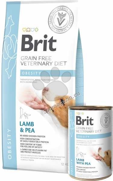 Brit VD Dog Obesity - пълноценна храна за кучета за намаляване на наднорменото тегло 12 кг