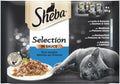 Sheba Selection in sauce - четири броя паучове микс / риба тон, сьомга / 4 x 85 грама