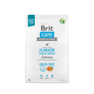 Brit Care Dog Grain-free Junior Large Breed - пълноценна храна за кученца от големи породи със сьомга