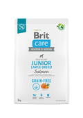 Brit Care Dog Grain-free Junior Large Breed - пълноценна храна за кученца от големи породи със сьомга