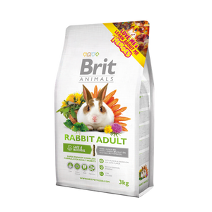 Brit Animals Rabbit Adult Complete - супер премиум пълноценна храна за зайци