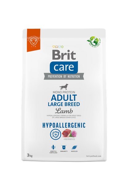 Brit Care Dog Hypoallergenic Adult Large Breed - хипоалергенна храна за кучета от големи породи с агнешко месо
