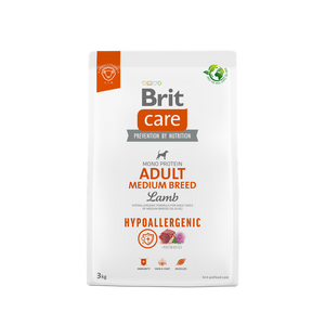 Brit Care Dog Hypoallergenic Adult Medium Breed - хипоалергенна храна за кучета от средни породи с агнешко месо