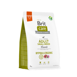 Brit Care Dog Hypoallergenic Adult Small Breed - хипоалергенна храна за възрастни кучета от малки породи с агнешко месо и ориз
