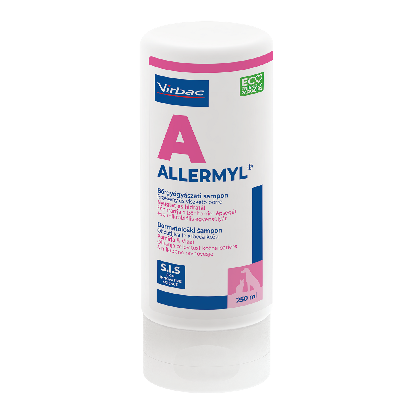 Virbac Allermyl - противовъзпалителен, антисептичен и имуномодулаторен шампоан за кучета и котки 200 мл