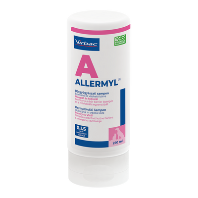 Virbac Allermyl - противовъзпалителен, антисептичен и имуномодулаторен шампоан за кучета и котки 200 мл