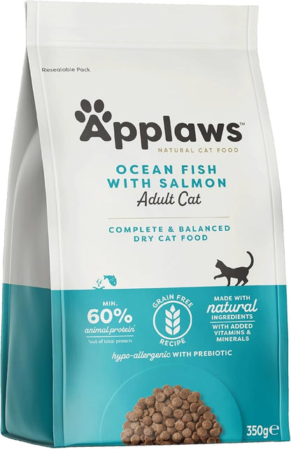 Applaws Adult Ocean Fish with Salmon - пълноценна храна с океанска риба и сьомга, за котки над 12 месечна възраст