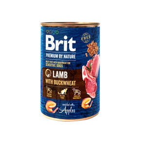 Brit Premium by Nature Lamb Buckwheat - консерва за кучета с агнешко месо и елда