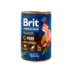 Brit Premium by Nature Pork with Trachea - консерва за кучета със свинско и трахея